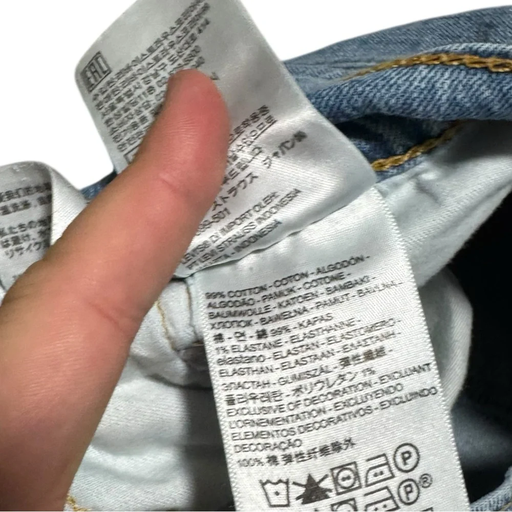 Levi’s 505 5 Pocket 100% Cotton‎ Straight Leg Blue Jeans Men’s 36x32